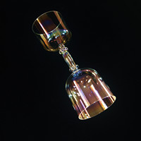 5 " - 9" lumière cosmique cristal chantant Double saint-grêle pour le son de guérison bain cristal chantant bol de grêle