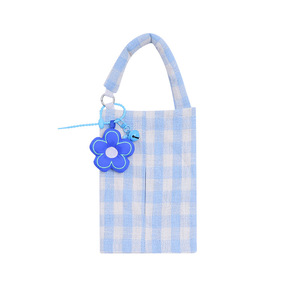 Blumenmuster Stoff Auto-Taschentuchbox Hängender Ausziehbarer Rücksitz-Organizer Premium Stoffserviettenhalter für Frauen Auto-Innendekoration - Product Image 5