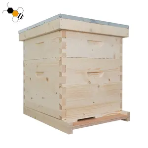 Caja de colmenas de abejas de madera de gran oferta Dadant para abejas