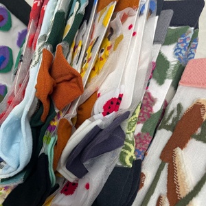 ถุงเท้า A-857ฤดูร้อนของผู้หญิงถุงเท้าผ้าโปร่งยืดหยุ่นแบบบางโปร่งใสมองเห็นได้พร้อมโลโก้ร่างกายเต้นรำ - Product Image 4