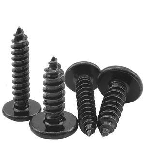 M2 M2.3 M2.6 M3 M3.5 M4 M5 M6 M8 M10 Vis autotaraudeuse à tête plate biseautée en acier inoxydable à revêtement noir - Product Image 3
