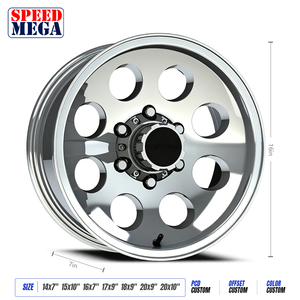 ล้อแม็กซ์ CNC ขัดเงาพิเศษ SPEED MEGA แบบฟอร์จ 8 รู สำหรับรถกระบะ SUV รุ่นอัพเกรดสำหรับงานหนัก - Product Image 6