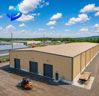Entrepôt en acier préfabriqué à grande portée |   Livraison Rapide 2025 |   Plus de 10 000 m² de projets réalisés