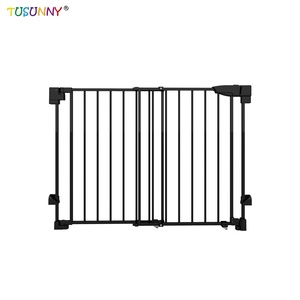Barrière de sécurité pour bébé en métal de grande taille réglable pour les escaliers de la maison, la chambre, barrière de sécurité multifonctionnelle pour bébé - Product Image 2