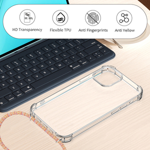 Clear Slim Cell Phone Neck Strap Case para Iphone 17 16 15 14 13 12 11 Pro <span class=keywords><strong>Max</strong></span> X XS XR 7 8 Plus SE - Product Image 6