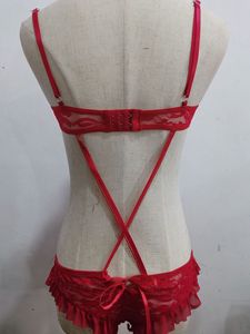 Body Natalizio Sexy, Costume Provocante, Ricamo sul Corpo, Pizzo, Pezzo Unico, Teddy, Top da Club Notturno per <span class=keywords><strong>Donne</strong></span> Sensuali - Product Image 4