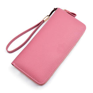 K397 Donne Portafogli con Cerniera <span class=keywords><strong>Rosa</strong></span> Tasca Del Telefono Supporto di Carta Della Borsa Della Rappezzatura Delle Donne Raccoglitore Lungo Della Signora Della Nappa Breve Della Borsa Della Moneta - Product Image 2