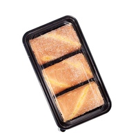 Boîte d'emballage jetable en plastique PET transparent pour desserts, gâteaux, snacks, pains et pâtisseries, avec couvercle transparent – Meilleures ventes