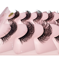 Lot de 7 paires de cils courts et vaporeux pour débutants, maquillage quotidien à bandes complètes