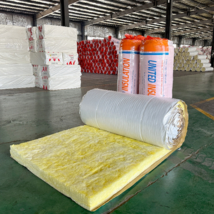 Isolation <span class=keywords><strong>de</strong></span> bâtiment <span class=keywords><strong>en</strong></span> métal avec revêtement blanc ignifuge et imperméable ASTM E84 C167 C411 R19, rouleaux d'isolation <span class=keywords><strong>en</strong></span> <span class=keywords><strong>laine</strong></span> <span class=keywords><strong>de</strong></span> <span class=keywords><strong>verre</strong></span> Lana <span class=keywords><strong>De</strong></span> Vidrio - Product Image 1
