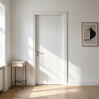 Porte extérieure insonorisée blanche haut de gamme au design moderne pour salon, chambre et hôtel