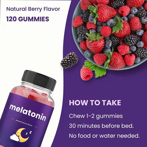 Melatonin Gummies Private Label Natural <span class=keywords><strong>Sleep</strong></span> Aid Suplemento Vitaminas para adultos - Product Image 2