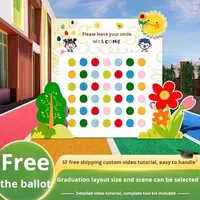 Ensemble de ballons et toile de fond imprimée numériquement pour la saison de la remise des diplômes, idéal pour les fêtes de fin d'année à la maternelle