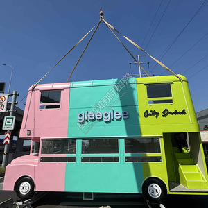 USA tiêu chuẩn thức ăn nhanh xe tải di động hai tầng xe buýt Kem giỏ hàng tùy chỉnh thức ăn đường phố Trailer - Product Image 2