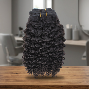Extensiones de Cabello Humano Remy Indio Rizado Natural, Doble Trama, Puntas Completas, Teñibles en Todos los Colores - Product Image 1