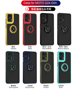 Para Motorola Moto G24 G34 G54 G14 G84 G200 G13 G72 G23 G53 G32 <span class=keywords><strong>G71</strong></span> cubierta mate a prueba de golpes soporte híbrido trasero con anillo - Product Image 6