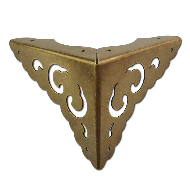 6.5cm Vintage Métal Bat Décoratifs Coin Supports Meubles Boîte à Bijoux Motif Sculpté En Métal Artisanat Meubles Raccords Matériel