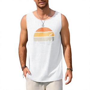 Wholesale Factory Direct Men's Sleeveless <b>Tank</b> <b>Tops</b> Workout Muscle Gym Athletic <b>Vintage</b> Spandex/Cotton Eco-Friendly High <b>Tops</b> - Product Image 1