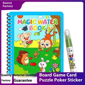 <span class=keywords><strong>Livre</strong></span> de peinture à l'eau magique pour enfants avec stylo à eau clair Graffiti répété reliure parfaite pour l'impression en carton de la maternelle - Product Image 3