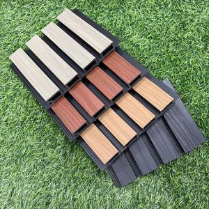 Panneaux muraux extérieurs en WPC rainurés imperméables <span class=keywords><strong>de</strong></span> haute qualité, revêtement moderne pour entrepôts, hôtels, gymnases, villas, jardins, clôtures extérieures - Product Image 3