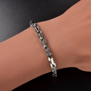 delicate glossy flat link <b>couple</b> <b>bracelet</b> luxe <b>bracelet</b> for girls elegant <b>bracelets</b> women luxury unisex casual fashion bangles - Product Image 3