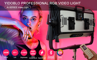 Projecteur vidéo professionnel RVB 300W AI-300C, panneau lumineux de studio pleine couleur avec 12 effets CRI95 pour la photographie