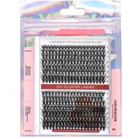 Individuel Manga Lash Cluster DIY Lash Extensions Kit Fournisseurs avec Cils Colle Remover Pince À Épiler Faux Vison Cils En Gros