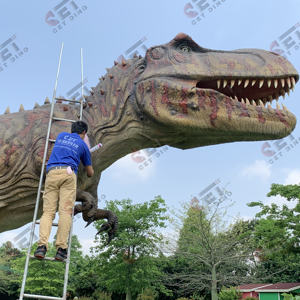 Dinosaurios Robóticos Gigantes del <span class=keywords><strong>Parque</strong></span> <span class=keywords><strong>de</strong></span> <span class=keywords><strong>Atracciones</strong></span> <span class=keywords><strong>Jurassic</strong></span> <span class=keywords><strong>World</strong></span>, Dinosaurio Animatrónico Modo T-rex para <span class=keywords><strong>Parque</strong></span> Temático, Venta Caliente <span class=keywords><strong>de</strong></span> Fábrica - Product Image 3