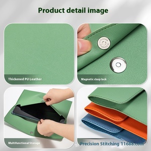 Tùy chỉnh A4 da Cặp văn phòng thư mục tập tin túi cho lưu trữ và mua hợp đồng thông tin kinh doanh phụ kiện - Product Image 4