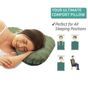 Esta Almohada Inflable Plegable para Camping Presenta un Diseño Grueso y Fresco, Se Infla Rápidamente y Es Fácil <span class=keywords><strong>de</strong></span> Guardar con Bolsa <span class=keywords><strong>de</strong></span> Almacenamiento - Product Image 5