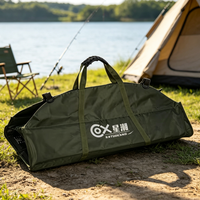 Lit de pêche pliable en tissu Oxford à quatre sections pour la pêche à la carpe en extérieur