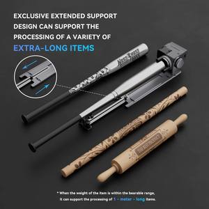 Mandrin rotatif laser Atomstack R8 <span class=keywords><strong>PRO</strong></span> pour gravure d'objets cylindriques (verre à vin, bâton de baseball, bague) - Product Image 5