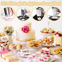Distributeur de pâte à cupcakes, muffins et crêpes en acier inoxydable réutilisable avec fonction de mélange et de séparation pour pâtisserie