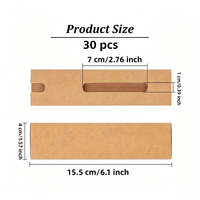 Boîte d'emballage cadeau en carton recyclable avec manchon en papier kraft brun personnalisé avec logo en gros