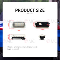 Lampe de courtoisie de porte à LED pour Toyota Avalon XX30 / Aurion XV40 / Camry XV40 / Crown S200 / Mark X / Reiz X120 X130