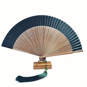 Precio Directo de Fábrica, Abanico Plegable de Bambú Pintado a Mano, Duradero, con Tela de Seda, Estilo de Arte Folclórico Chino, Tema de Amor, Día de San Valentín, Hunan - Product Image 3