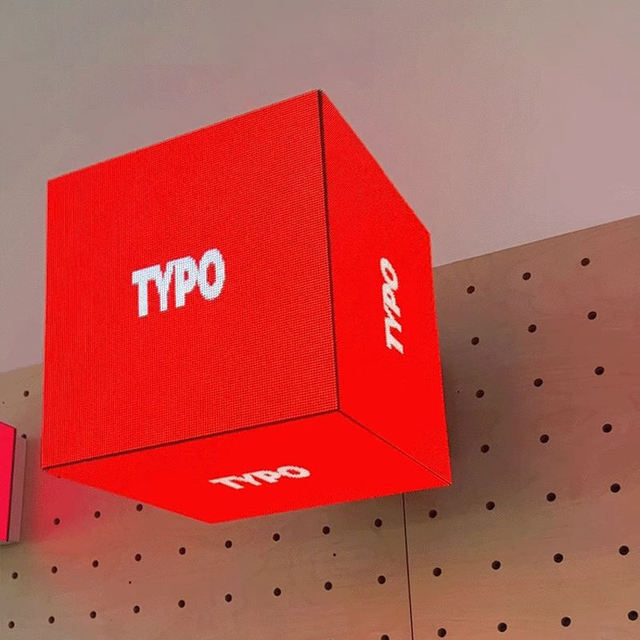 P3 3D Magic Rubik's Cube Led Display Screen for Shopping Mall Exhibition Digital Signage
