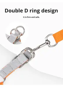 Yeni yansıtıcı Pet yavru köpek koşum tasma güzel Set ayarlanabilir yürüyüş koşu köpek tasması yelek koşum köpek aksesuarları - Product Image 6