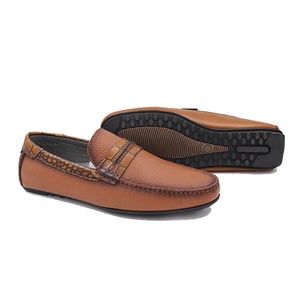 Mocassins pour hommes en cuir souple italien Giovanini, chaussures de conduite pour hommes - Product Image 4