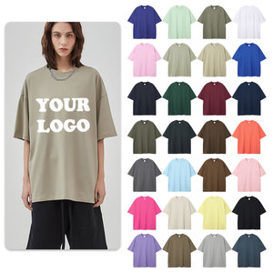 เสื้อยืดผ้าฝ้ายถัก 100% 300 GSM ทรงโอเวอร์ไซส์ พิมพ์ลายดิจิทัล ทรงปกติ ขายส่ง ยูนิเซ็กส์ วินเทจ ผู้ชาย - Product Image 3
