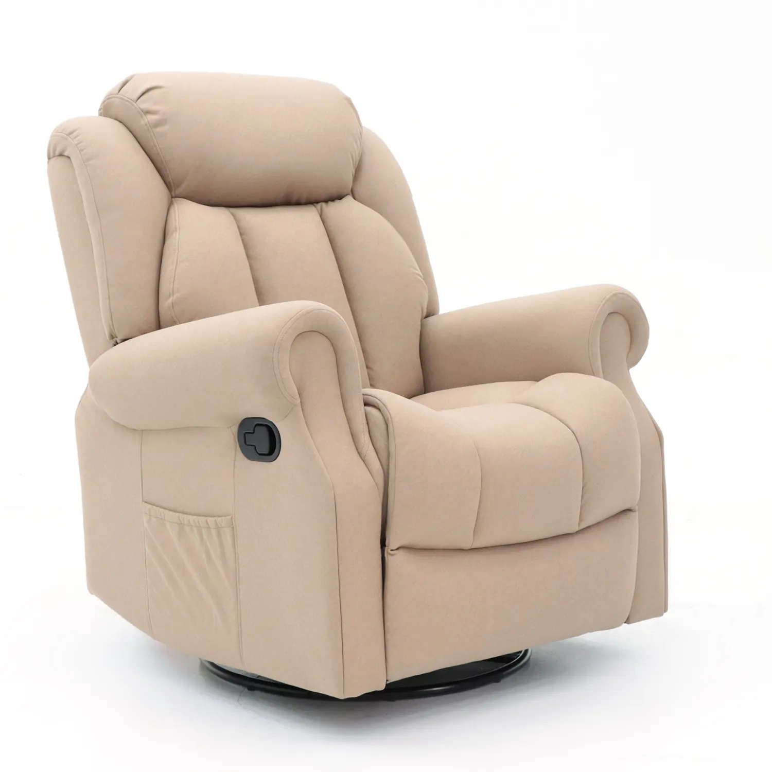 Geeksofa Factory Wholesale Lazy Boy Microfiber Fabric Manual Recliner Chair with Rocking and Swivel for Living Room Furniture