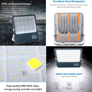 Đèn pha nhôm giá sỉ nhà máy 20w 30w 50w 100w <span class=keywords><strong>150w</strong></span> 200w 300w đèn pha sân vườn ngoài trời đèn pha <span class=keywords><strong>LED</strong></span> - Product Image 3