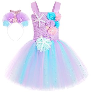 Nouvelle arrivée de costume de sirène <span class=keywords><strong>Cosplay</strong></span> robe de princesse pour fille robe blouse personnalisée en gros OEM ODM pour enfants - Product Image 1