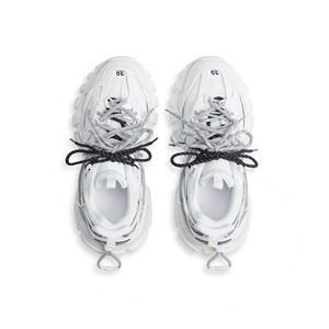 Multi Lace-Up Layered Sneakers With Rugged Chunky Sole Mesh And Synthetic Construction Casual Street Trainers For Urban Fashion - Product Image 6
