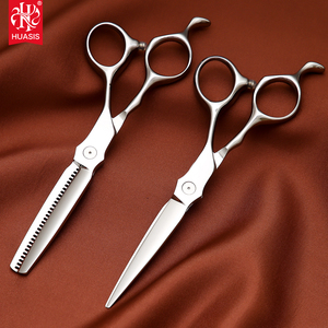 Ciseaux de coiffure professionnels AR-D17 polis miroir faits à la main, en acier japonais 440C, ensemble de ciseaux à effiler 6.0" pour barbier et salon de coiffure - Product Image 3