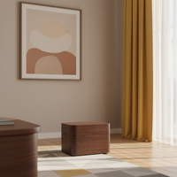 Table de chevet modulaire moderne en bois massif en chêne personnalisable