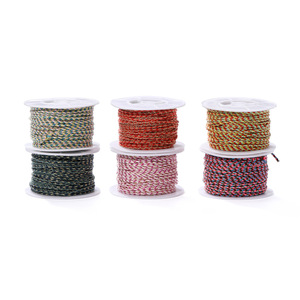 Cuerda trenzada tejida a mano de 2 mm, redonda, de 16 hebras, de alta tenacidad, para hacer pulseras, borlas, estilo bohemio, suministros para manualidades. - Product Image 5