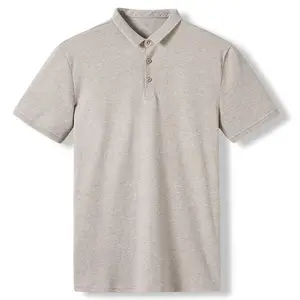 Venda por atacado a granel 95 algodão 5 spandex slim fit polo golf uniforme de escritório em camisa polo para homem roupas fasião