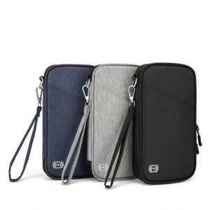 Fashionable Anti-Theft Multi-Functional <b>Wallet</b> Portable Oxford Material <b>Document</b> Organizer Blocking Passport Credit Card Case - Product Image 6