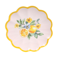 Assiette à dîner en mélamine en forme de fleur écologique personnalisée avec un design luxueux pour les restaurants et les cadeaux